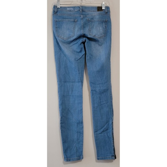 Life in Progress Womens Blue Wash Denim Skinny Jeans Zipper Ankle Detail Size 25 - Picture 2 of 8